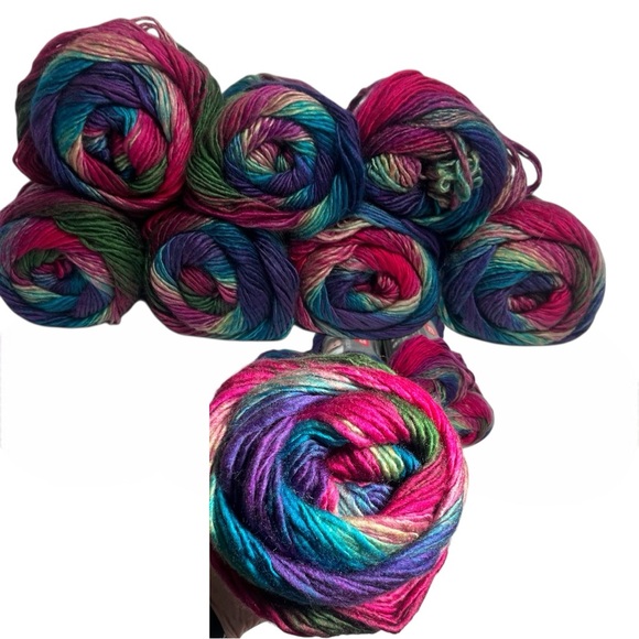 Yarn 4 Redheart Unforgettable Stained Glass yarn medium weight 270 ea colorful - Picture 3 of 12